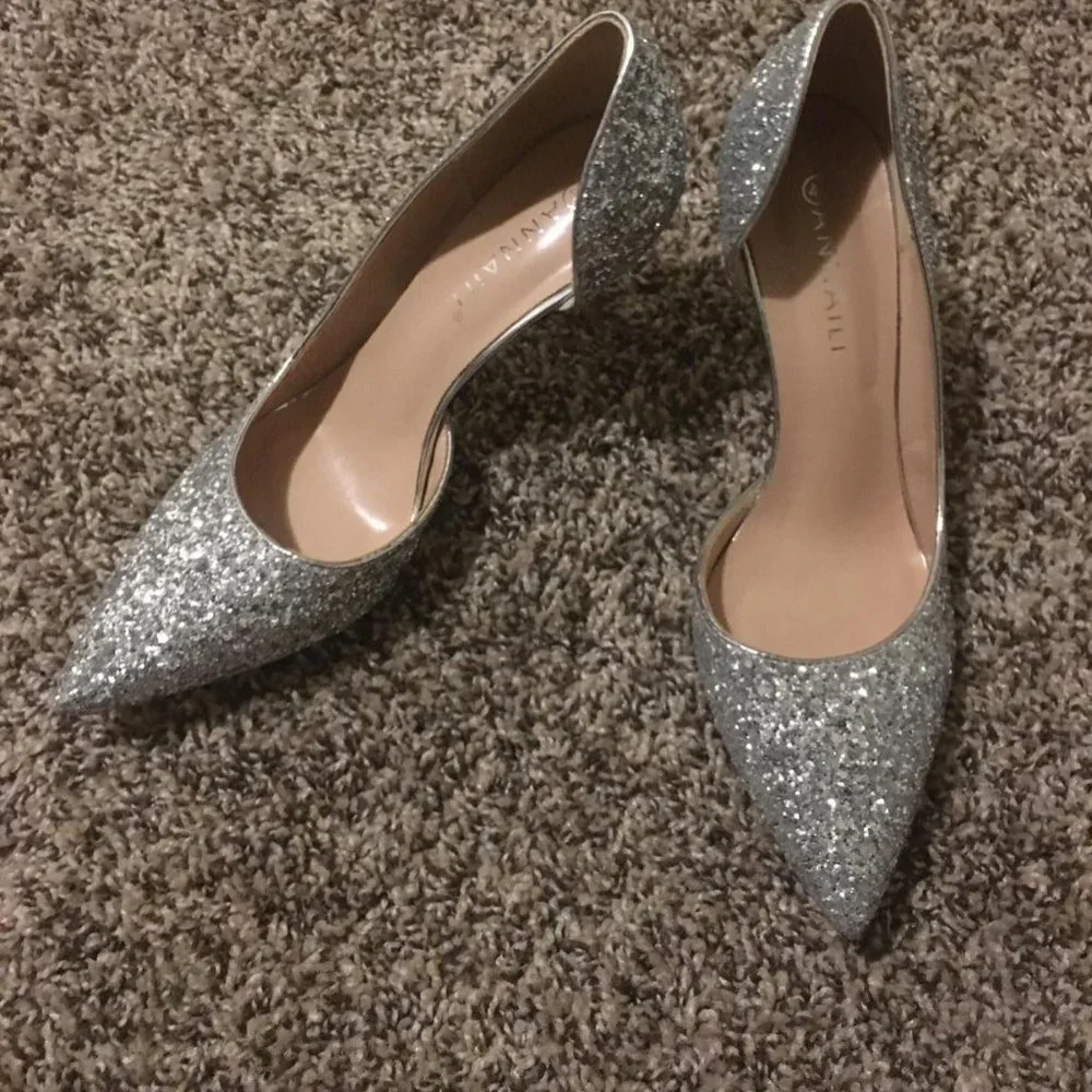 Fashion closed toe classic pumps SILVER
